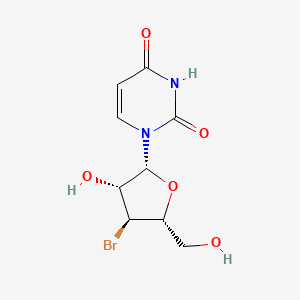 molecular formula C9H11BrN2O5 B1259472 2,4(1H,3H)-Pyrimidinedione, 1-(3-bromo-3-deoxy-beta-D-arabinofuranosyl)- CAS No. 6206-18-4