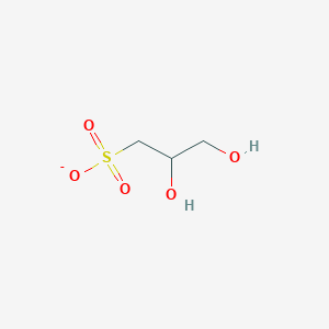 molecular formula C3H7O5S- B1259476 2,3-Dihydroxypropane-1-sulfonate 