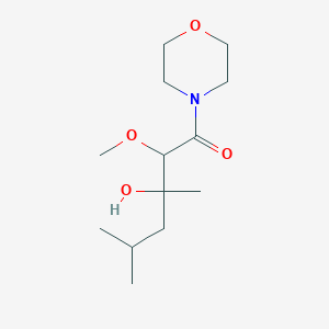 3-Hydroxy-2-methoxy-3,5-dimethyl-1-(morpholin-4-yl)hexan-1-one