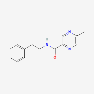 Pyrazinecarboxamide, 5-methyl-N-(2-phenylethyl)-