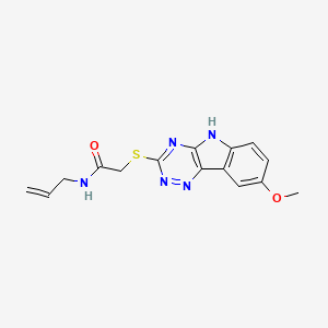 Acetamide,2-[(8-methoxy-2H-1,2,4-triazino[5,6-B]indol-3-YL)thio]-N-2-allyl-