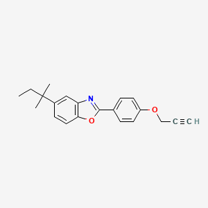 5-(2-Methylbutan-2-yl)-2-{4-[(prop-2-yn-1-yl)oxy]phenyl}-1,3-benzoxazole