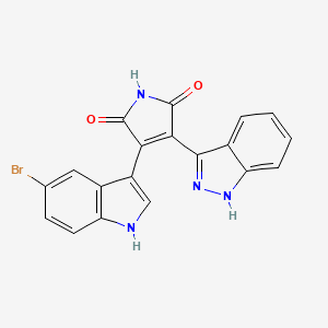 3-(5-Bromo-3H-indol-3-ylidene)-4-(1,2-dihydro-3H-indazol-3-ylidene)pyrrolidine-2,5-dione