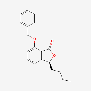 molecular formula C19H20O3 B12594824 (3S)-7-(Benzyloxy)-3-butyl-2-benzofuran-1(3H)-one CAS No. 649552-14-7