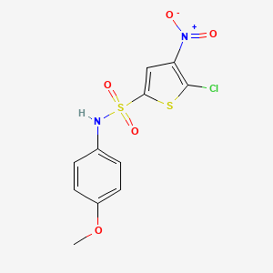 2-Thiophenesulfonamide, 5-chloro-N-(4-methoxyphenyl)-4-nitro-