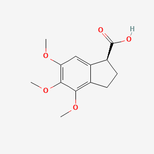 (1S)-4,5,6-Trimethoxy-2,3-dihydro-1H-indene-1-carboxylic acid