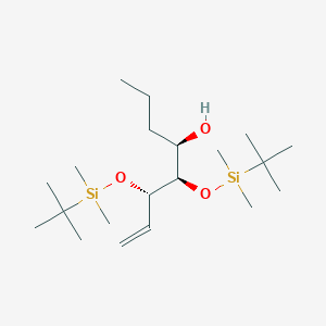 molecular formula C20H44O3Si2 B12594868 (4R,5R,6S)-5,6-Bis-[(tert-butyldimethylsilyl)oxy]-7-octene-4-ol CAS No. 612825-54-4