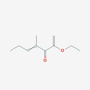 molecular formula C10H16O2 B12594900 2-Ethoxy-4-methylhepta-1,4-dien-3-one CAS No. 647024-49-5