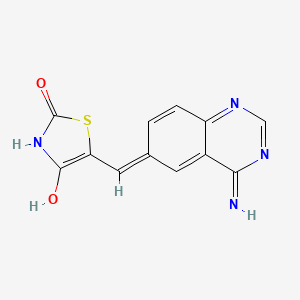 5-[(4-Aminoquinazolin-6-yl)methylidene]-1,3-thiazolidine-2,4-dione