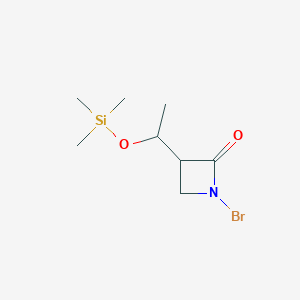 1-Bromo-3-{1-[(trimethylsilyl)oxy]ethyl}azetidin-2-one