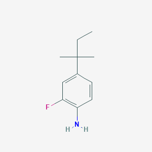 2-Fluoro-4-(2-methylbutan-2-yl)aniline