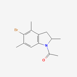 1-(5-Bromo-2,4,6-trimethyl-2,3-dihydro-1H-indol-1-yl)ethan-1-one