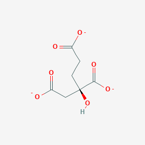 molecular formula C7H7O7-3 B1259500 (R)-2-hydroxybutane-1,2,4-tricarboxylate 