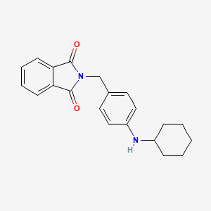 2-{[4-(Cyclohexylamino)phenyl]methyl}-1H-isoindole-1,3(2H)-dione