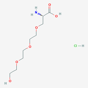 molecular formula C9H20ClNO6 B12595011 (2S)-2-amino-3-[2-[2-(2-hydroxyethoxy)ethoxy]ethoxy]propanoic acid;hydrochloride CAS No. 650636-16-1