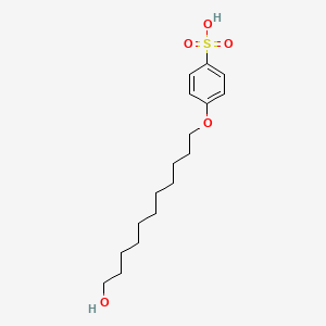 molecular formula C17H28O5S B12595041 4-[(11-Hydroxyundecyl)oxy]benzene-1-sulfonic acid CAS No. 649552-51-2