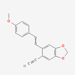 5-Ethynyl-6-[2-(4-methoxyphenyl)ethenyl]-2H-1,3-benzodioxole