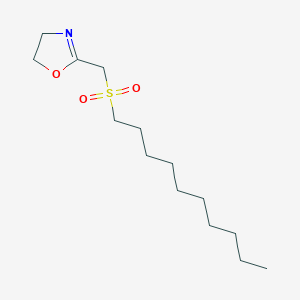 molecular formula C14H27NO3S B12595066 Oxazole, 2-[(decylsulfonyl)methyl]-4,5-dihydro- CAS No. 646482-81-7