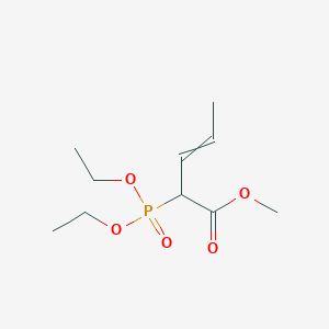 molecular formula C10H19O5P B12595084 Methyl 2-(diethoxyphosphoryl)pent-3-enoate CAS No. 599179-35-8