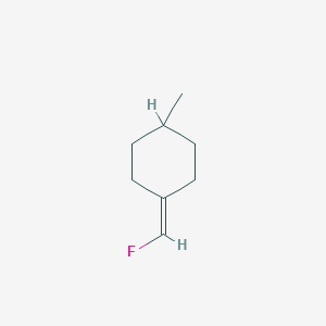 molecular formula C8H13F B12595100 Cyclohexane, 1-(fluoromethylene)-4-methyl- CAS No. 635287-38-6