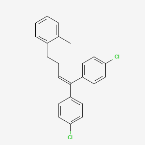 molecular formula C23H20Cl2 B12595108 2-[4,4-Bis(4-chlorophenyl)-3-butenyl]toluene CAS No. 649556-25-2