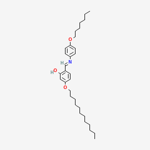 3-(Dodecyloxy)-6-{[4-(heptyloxy)anilino]methylidene}cyclohexa-2,4-dien-1-one