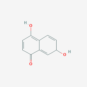 molecular formula C10H8O3 B12595175 4,7-Dihydroxynaphthalen-1(7H)-one CAS No. 649566-13-2