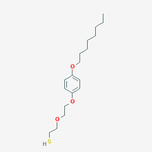 molecular formula C18H30O3S B12595191 2-{2-[4-(Octyloxy)phenoxy]ethoxy}ethane-1-thiol CAS No. 649739-42-4