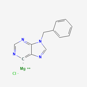 molecular formula C12H9ClMgN4 B12595210 Magnesium, chloro[9-(phenylmethyl)-9H-purin-6-yl]- CAS No. 629604-02-0