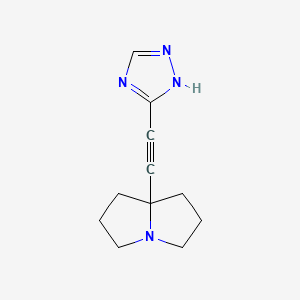 7a-[(1H-1,2,4-Triazol-5-yl)ethynyl]hexahydro-1H-pyrrolizine