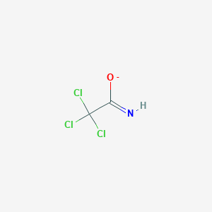 molecular formula C2HCl3NO- B1259523 Trichloroacetimidate 