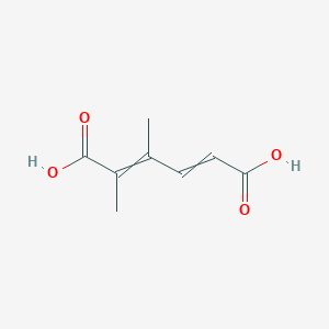 molecular formula C8H10O4 B12595269 2,3-Dimethylhexa-2,4-dienedioic acid CAS No. 648883-66-3