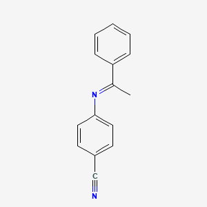 4-[(E)-(1-Phenylethylidene)amino]benzonitrile