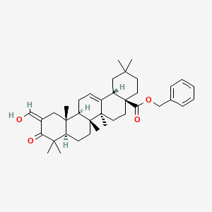 benzyl (4aS,6aR,6aS,6bR,8aR,11Z,12aR,14bS)-11-(hydroxymethylidene)-2,2,6a,6b,9,9,12a-heptamethyl-10-oxo-1,3,4,5,6,6a,7,8,8a,12,13,14b-dodecahydropicene-4a-carboxylate