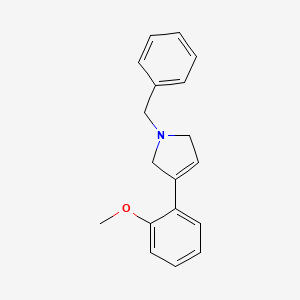 molecular formula C18H19NO B12595295 1-benzyl-3-(2-methoxyphenyl)-2,5-dihydro-1H-pyrrole CAS No. 648901-35-3