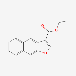 molecular formula C15H12O3 B12595310 Naphtho[2,3-b]furan-3-carboxylic acid ethyl ester 