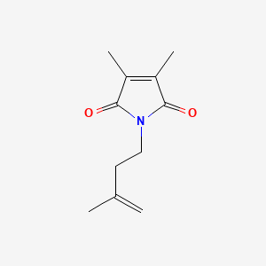 molecular formula C11H15NO2 B12595326 3,4-Dimethyl-1-(3-methylbut-3-en-1-yl)-1H-pyrrole-2,5-dione CAS No. 651043-90-2