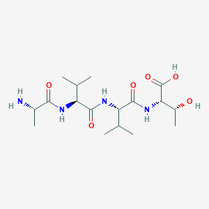 molecular formula C17H32N4O6 B12595360 L-Alanyl-L-valyl-L-valyl-L-threonine CAS No. 651292-22-7