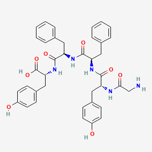 Glycyl-D-tyrosyl-D-phenylalanyl-D-phenylalanyl-D-tyrosine