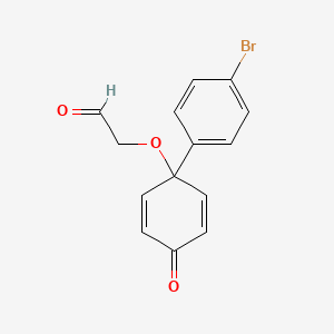 [(4'-Bromo-4-oxo[1,1'-biphenyl]-1(4H)-yl)oxy]acetaldehyde