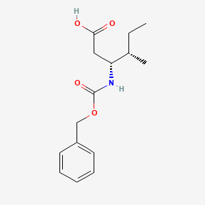 molecular formula C15H21NO4 B12595400 (3R,4S)-3-{[(Benzyloxy)carbonyl]amino}-4-methylhexanoic acid CAS No. 872423-93-3