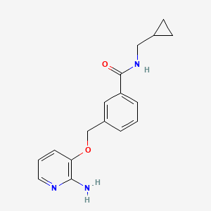 Benzamide, 3-[[(2-amino-3-pyridinyl)oxy]methyl]-N-(cyclopropylmethyl)-