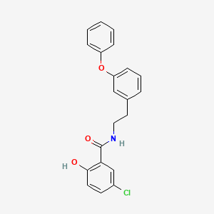 5-Chloro-2-hydroxy-N-[2-(3-phenoxyphenyl)ethyl]benzamide