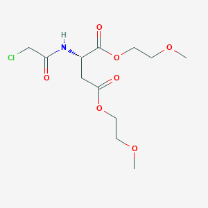 L-Aspartic acid, N-(chloroacetyl)-, bis(2-methoxyethyl) ester