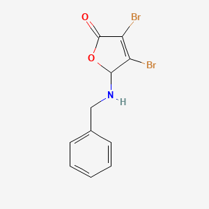 2(5H)-Furanone, 3,4-dibromo-5-[(phenylmethyl)amino]-