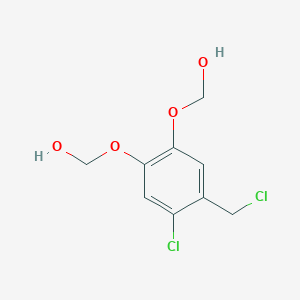 {[4-Chloro-5-(chloromethyl)-1,2-phenylene]bis(oxy)}dimethanol