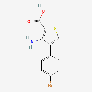 3-Amino-4-(4-bromophenyl)thiophene-2-carboxylic acid