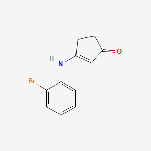 2-Cyclopenten-1-one, 3-[(2-bromophenyl)amino]-