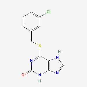 6-[(3-chlorophenyl)methylsulfanyl]-9H-purin-2-ol