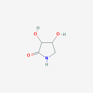 molecular formula C4H7NO3 B1259554 3,4-Dihydroxy-pyrrolidin-2-one 